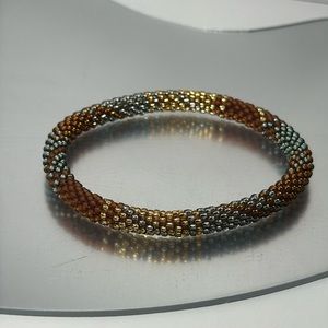 Sashka Special Edition Grey / Copper Bracelet 8” Size - #496